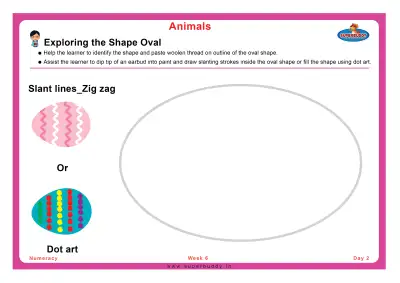 Preview of the first page of Exploring the Shape Oval