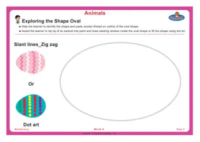 Preview of the first page of Exploring the Shape Oval